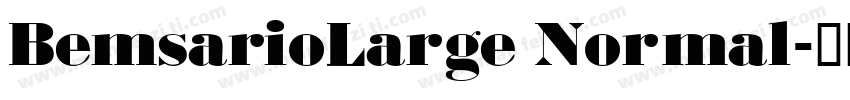 BemsarioLarge Normal字体转换